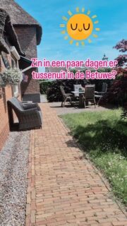 Claim nu jouw vakantie in het Betuwe Huisje! Boek minimaal 2 nachten via booking.com